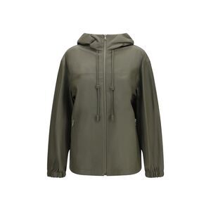Bottega Veneta Women Lightweight Nappa Leather Jacket With Intrecciato Hood